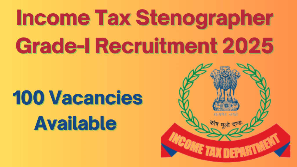 Income Tax Stenographer JOB