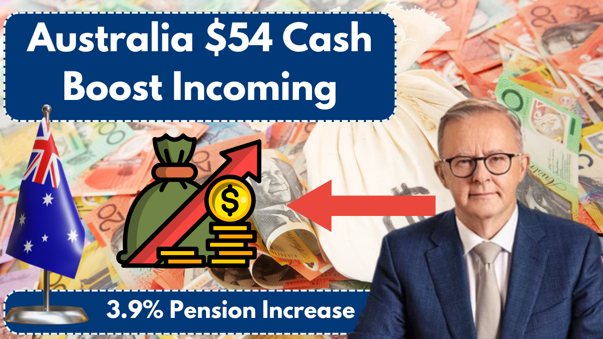 Australia $54 Cash Boost Incoming – 3.9% Pension Increase & Extra Payments Explained